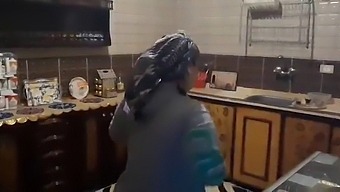 African American Milf Sharmota Sews Lingerie