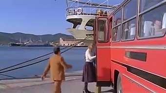 Amateur Couple Gets Naughty On A Public Bus