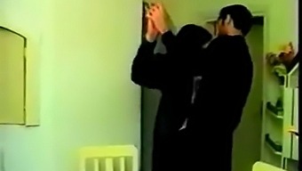 Turkish Couple Shares A Passionate Kiss And Plays With Each Other'S Breasts