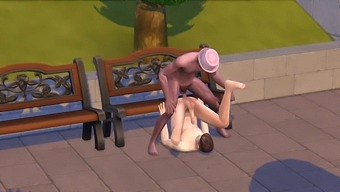 Sims 4: Gay Men Have Sex In The Park