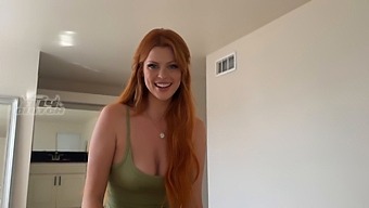 A Redheaded Friend With Big Tits Takes On A Challenging Penis In High Definition