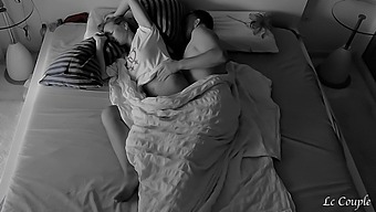 Intimate Video Of A Young Couple'S Nighttime Passion Captured On Camera